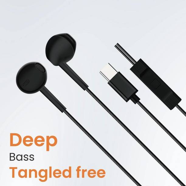 WOOS wired earphone rich sound high bass quality sound durable material Wired