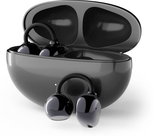 PTron Bassbuds Verse Earclips w/ 50Hrs Playtime, HD Mic & AI-ENC, Custom EQ, BTv6.0 Bluetooth