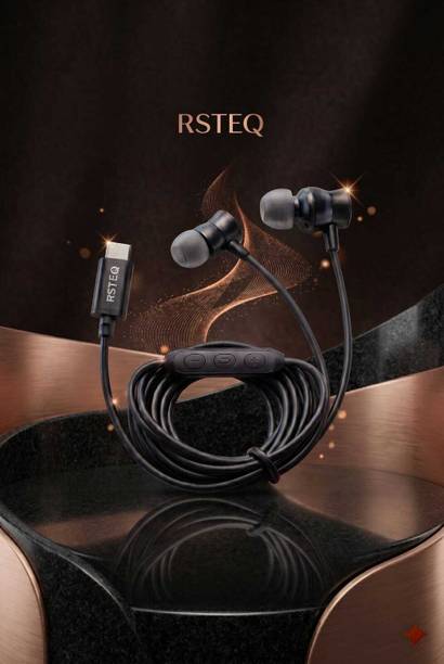RSTEQ C Type Earphone Dolby Sound | ENC Mic | Magnetic Buds M8H Wired Gaming