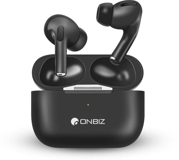 ONBIZ Wireless Earbuds With BT V5.4, IPX4 Splash Proof, 20+ HrsPlaytime, assistant Bluetooth