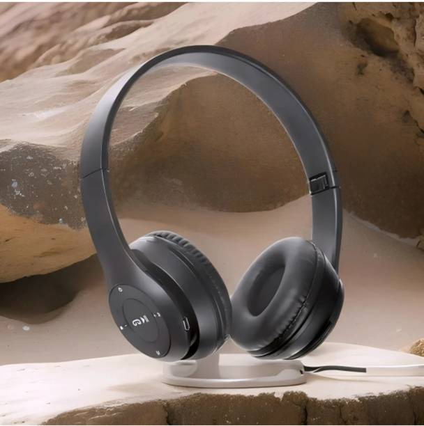 TWS Adaptive EQ & Noise-Canceling Headphones with Mic & Long Battery_KN Bluetooth & Wired