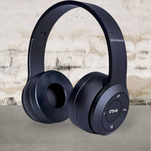 AIZINA HD Audio Bluetooth Headset with Foldable Ear Cups and Omni-Directional Mic_KQ Bluetooth & Wired