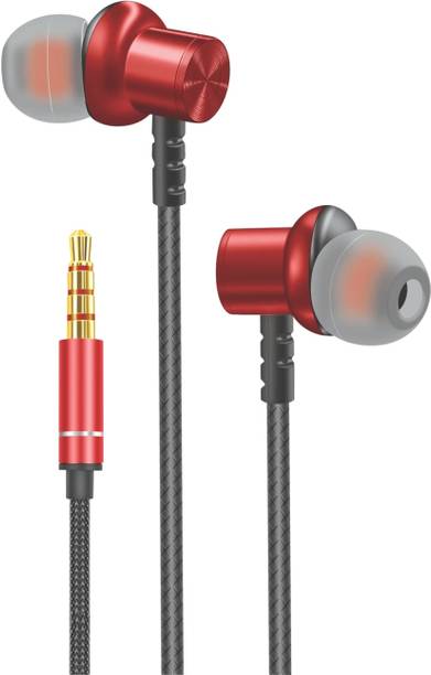 TP TROOPS Wired in-Ear Earphones with Mic, Ultra Bass & Metal Sound Chamber Wired