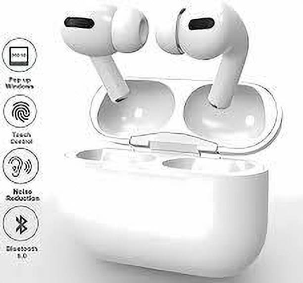 mahitek AirPods Pro-09 TWS Bluetooth Earbuds Super Sound Quality - White Bluetooth Gaming