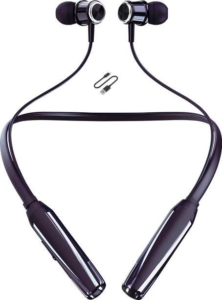 CARRON - 48 Hour Playtime Bluetooth Headphone Neckband Earphone (Black4) Bluetooth