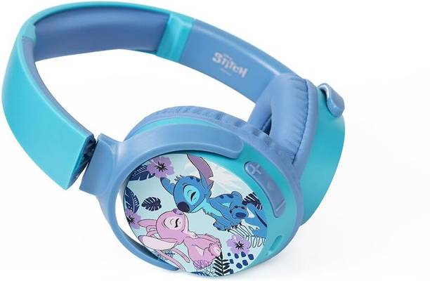 volkano Disney Stitch Kids Bluetooth Wireless Stereo Headphones with Mic, 85dB Kids Bluetooth & Wired