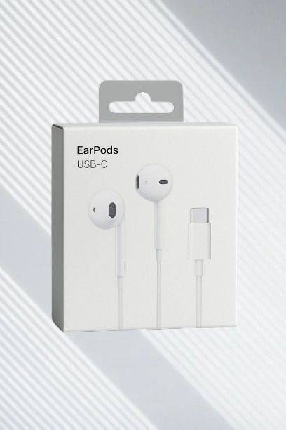 atika bazaar USB-C Wired Earphones for 15/16 Series With Deep Bass Noise Cancelling Mic Wired