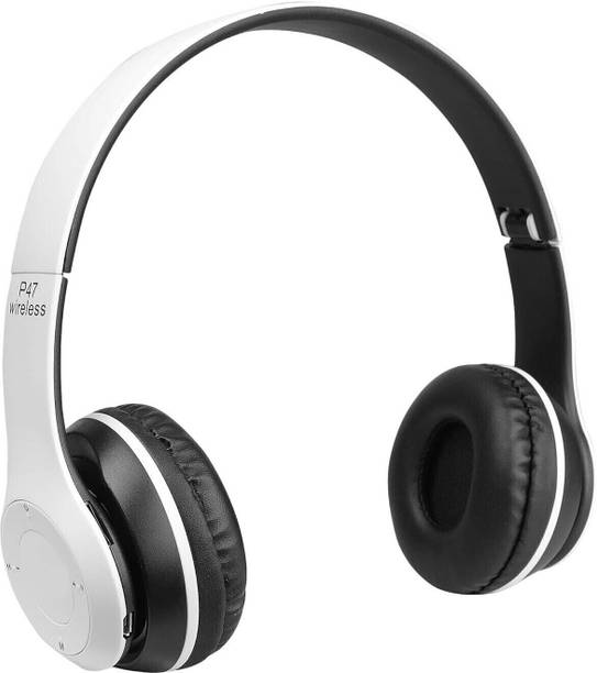 icall BestSound P47 Headphone With Mic & SD Card Support 4-5 Hour Battery Backup Bluetooth & Wired