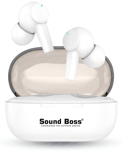Sound Boss Flow Beatz 35H Playtime |ENC|Type-C Fast Charging|Dynamic Sound|Smart Touch Bluetooth