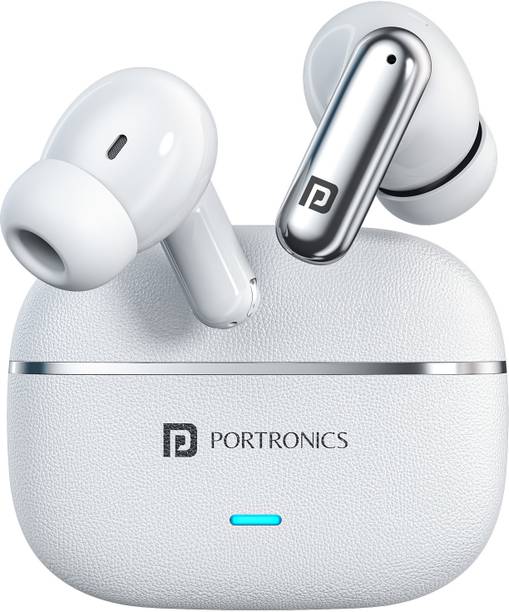 Portronics Twins One + In Ear TWS earbuds with Game & Music Mode, Upto 30 Hours Playtime Bluetooth