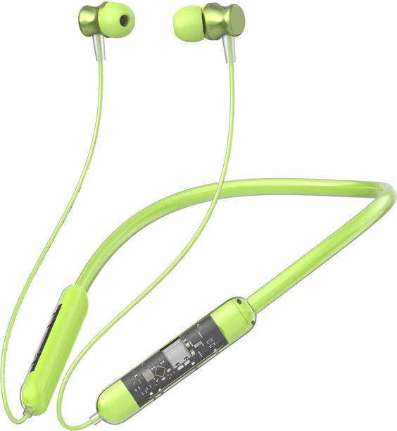 Chaebol CH-55 Track- 48 Hour Playtime Headphone Neckband Earphone (Green10) Bluetooth Gaming