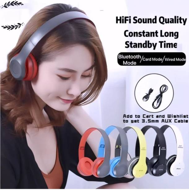 AIZINA Fold Wireless UltraBass Signature Sound_FZ Bluetooth & Wired