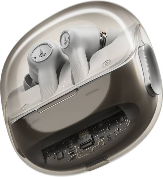 boAt Nirvana Crystl, Transparent Case, 360 Spatial Audio, 4 Mics ENx Technology Bluetooth
