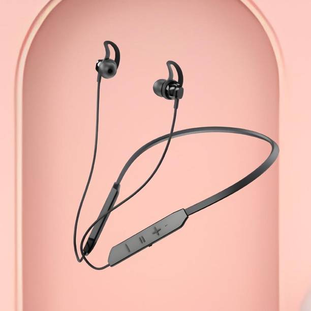 PARADISEECOM Bluetooth Headset Neckband with mic BT-Max 30H Playtime & Calling VibrationQ260 Bluetooth
