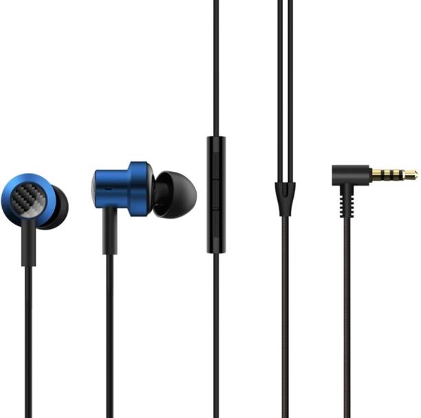 TJ Sai Xiaomi Dual Driver Dynamic Bass in-Ear Wired Earphones( blue) Wired Headset