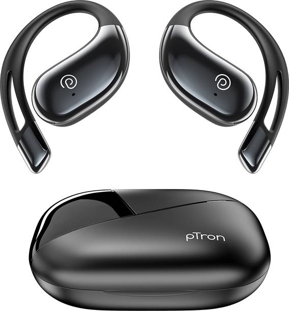 PTron Bassbuds Trendz w/ 45hrs Playtime, AI-ENC Calls, 14.2mm Driver, Custom EQ Bluetooth