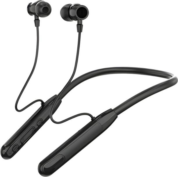 Bxeno Phantom Bluetooth Neckband Magnetic On/Off ,100H Battery|ENC|Gaming Low Latency2 Bluetooth