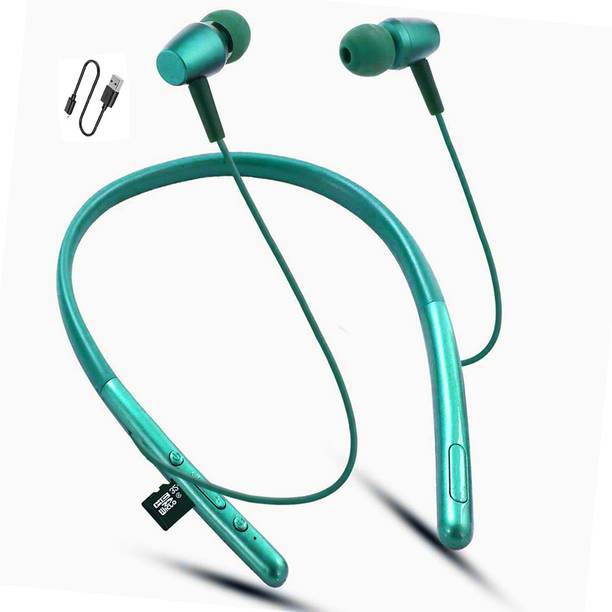 TEQIR Neckband Earphones with 10mm Drivers,Rich Bass & Stereo Sound Bluetooth