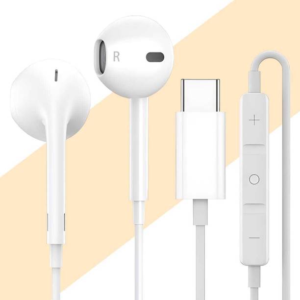 MJN Type C Handsfree with Mic for iPhone 15/iPhone 15 Plus/iPhone 15 Pro[3MU] Wired