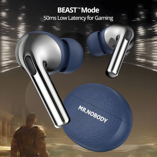 MR.NOBODY Ultrabuds with Latest BT v6.0,40Hr Playtime,13mm Dynamic Driver,Rich Bass N318 Bluetooth