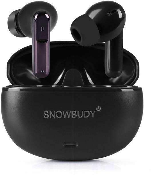 snowbudy E18 Fire Earbuds, Gaming Pods, 200H Playtime, AI Mic ENC, 13mm driver, Type C-74 Bluetooth Gaming