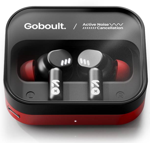 GOBOULT Tenet Pro with ANC, 75H Playtime, 4 Mic ENC, Dual Pairing ,BT 6.0, 13mm Drivers Bluetooth