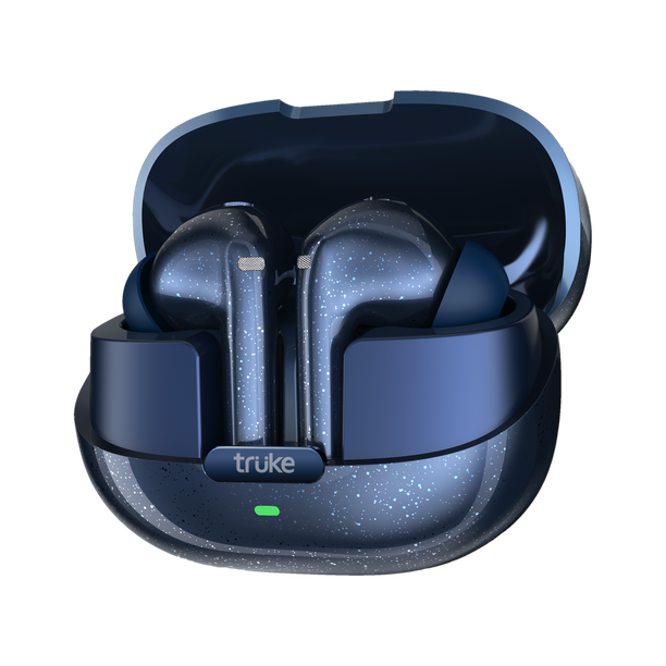 truke Buds Aura Earbuds w/ 70H Playtime,13mm Drivers, Quad Mic ENC, 40ms Low Latency Bluetooth