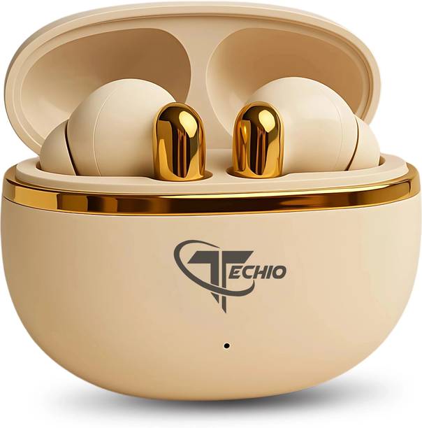 TECHIO Nirvana Ion TWS with 10mm Drivers, Clear Calls, Gaming Mode & Long Battery Bluetooth