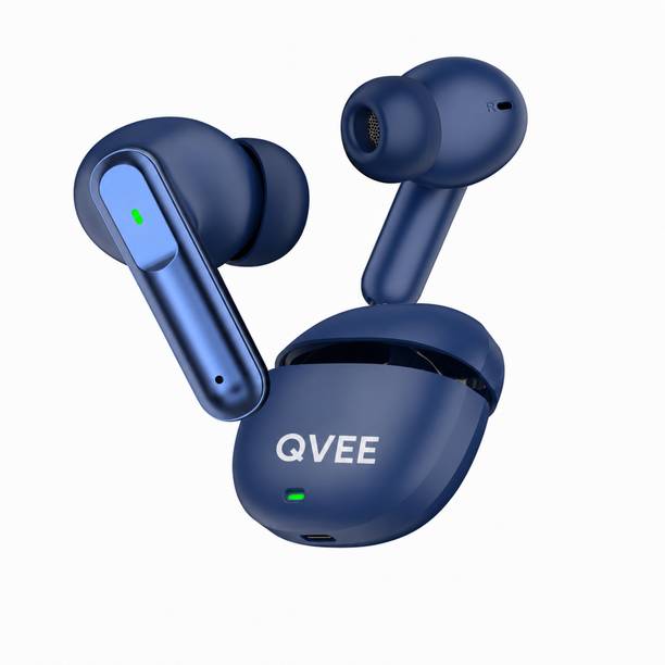Qvee Aeropods with 50dB ANC, 360 Spatial AI Audio, Hi-Res LHDC and 48hrs Playtime-5 Bluetooth Gaming