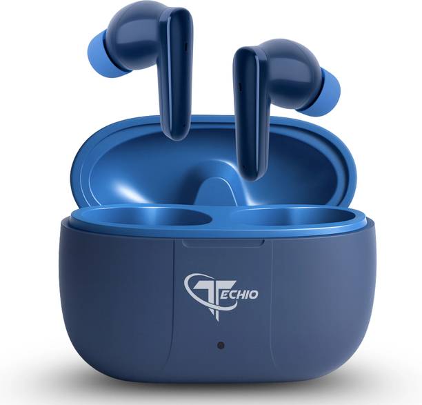TECHIO EliteSound Earbuds, 40Hr Battery, 13mm Drivers, IPX5, Touch Control Bluetooth