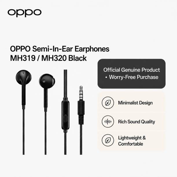 OPPO MH319 3.5mm Plug Premium Sound Earphones. Exceptional Comfort. Wired Gaming