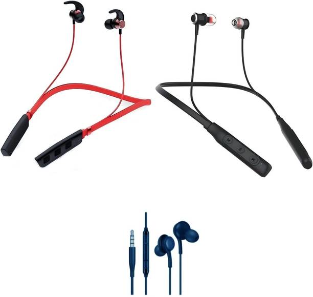 LEVELPLUS Buzz R1 & Bluetooth Music N5 With Akg Neckband Combo 45 Hours Playtime Bluetooth
