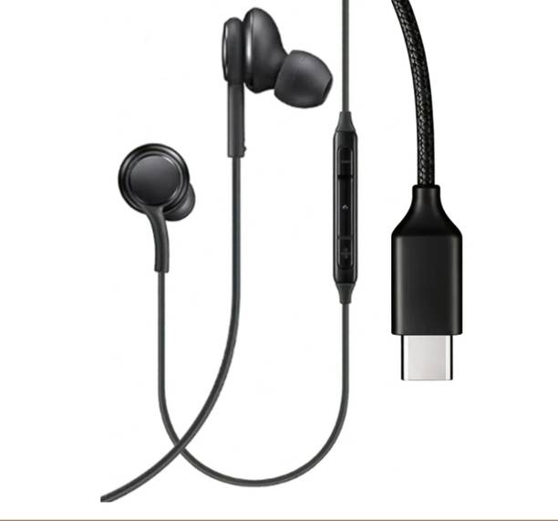 qoviq original Type C Wired Earphone for AKJ with Powerful Bass & Stereo Audio Wired