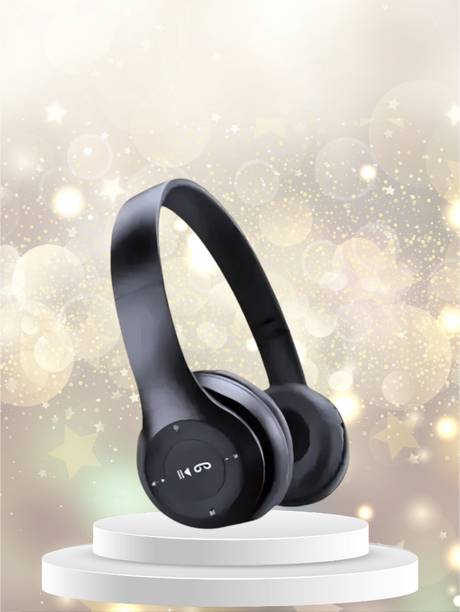 AIZINA Bluetooth Foldable Headphones for Gaming with HD Sound and Mic_3V Bluetooth & Wired