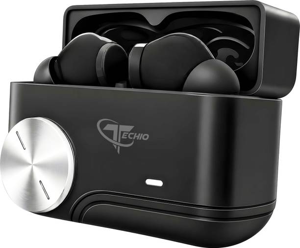 TECHIO Buds Pro 2 Wireless Earbuds Bluetooth 5.3 with Deep Bass & ENC Mic Bluetooth