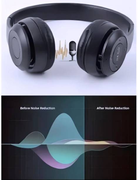 GOOD FUN Comfortable Headphones with Excellent Sound, Mic & Long Playtime_YX Bluetooth & Wired