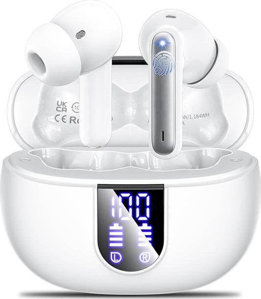 BjOrk YO-TWS Earbuds 100 HRS Playback, 4 Mics ENx Technology & ASAP Charge-70 Bluetooth Gaming