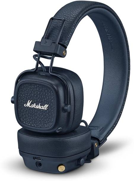 Marshall Major V Wireless On-Ear Headphones, 100 Hours playtime Bluetooth
