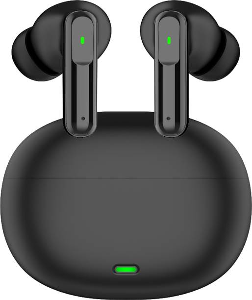 TOCSIN X38 buds with 60 Hrs of playtime, Quad Mic with ENC Type C Fast Charging (TBLK1) Bluetooth Gaming