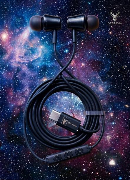 Deeravia Type-C Earphone|ENC Mic| Premium Earphone| Magnetized Buds pro 02 Wired