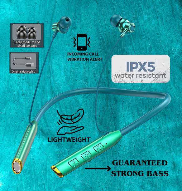 GEMFLY Vibration Alert, 48 Hours Playtime, ENC, HD Sound Quality & Stereo Bass X35 Bluetooth