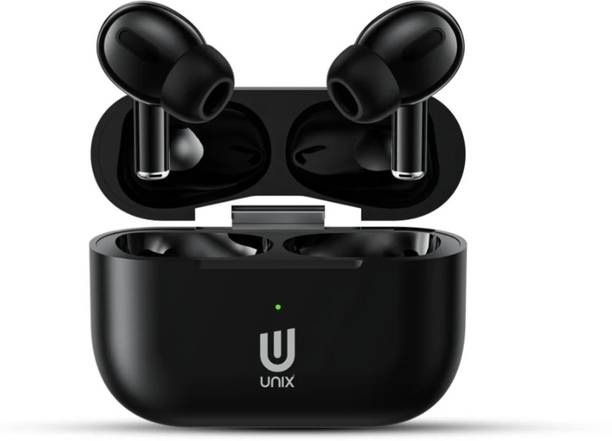 Unlx UX666 Pro TWS Earbuds – 32-Hour Playtime, Premium Matte Finish with Silicon Case Bluetooth