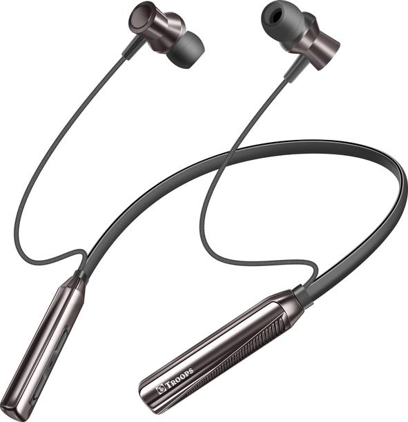 TP TROOPS Wireless Neckband Earphone with Mic, 50H Playtime, V5.3, Voice Assistant, Type C Bluetooth