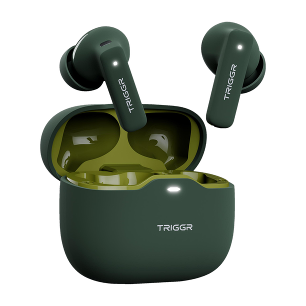 TRIGGR Apex S2 2025, Dual Pairing, 60H Battery, Preset EQ, Quad Mic ENC, Rubber Finish Bluetooth
