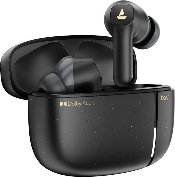 boAt Airdopes Prime 800D, w/ Crest AI, Dolby Audio, 45H Battery, Quad Mics,BT Headset Bluetooth