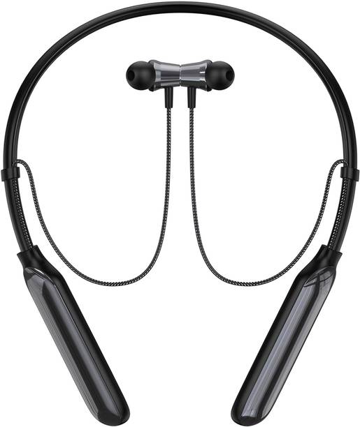 RAAGZO Shine Fox - 72 Hours Playtime Wireless Headphone Neckband Earphone (Black-14) Bluetooth
