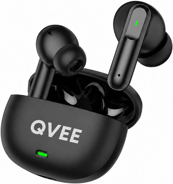 Qvee Aeropods with 50dB ANC, 360 Spatial AI Audio, Hi-Res LHDC and 48hrs Playtime-7 Bluetooth Gaming