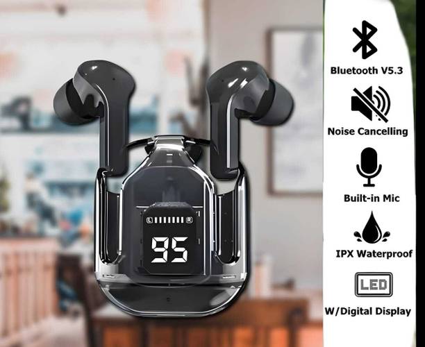 Chetan enterprises Mini Crystal Wireless Earbuds, in-Ear Earbuds with Transparent Charging Case * Bluetooth