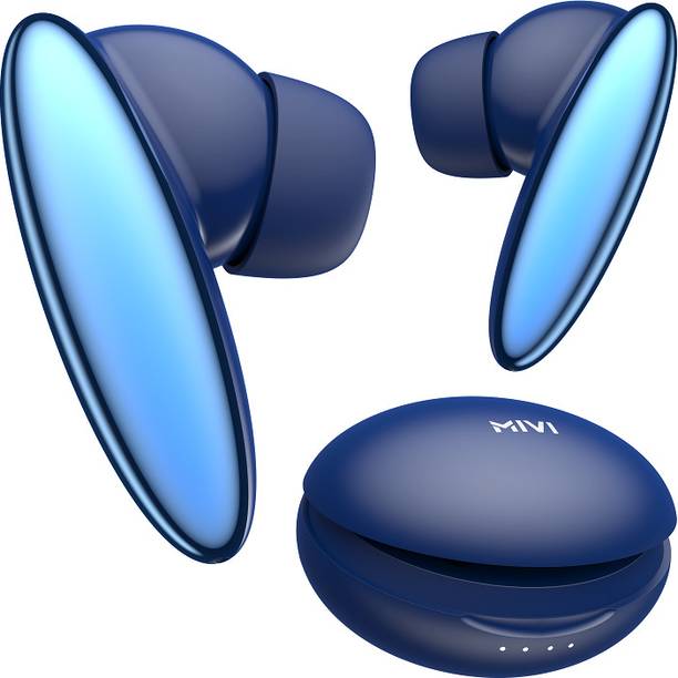 Mivi DuoPods K6 TWS,Rich Bass,50H Playtime,AI ENC,Low Latency,Type C,5.3 Bluetooth