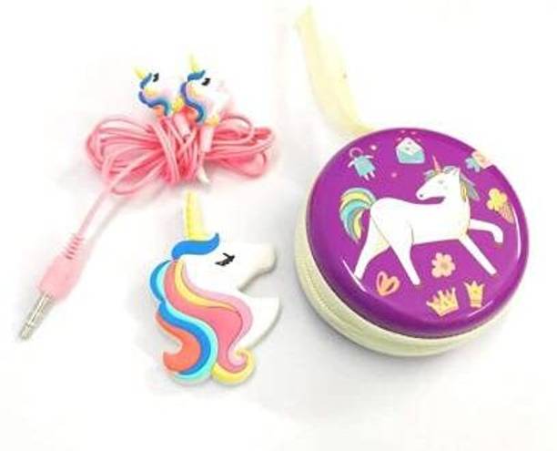 stylie modern Alternatives Unicorn Earphone Unicorn Earphone Case Wired Headset (Multicolor, in The Ear) Wired